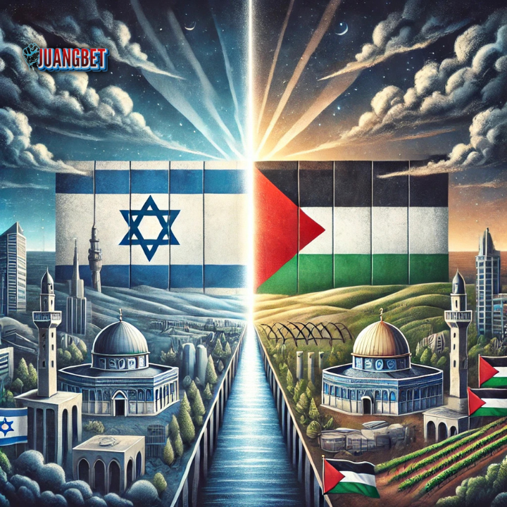 ilustrasi perang israel palestina