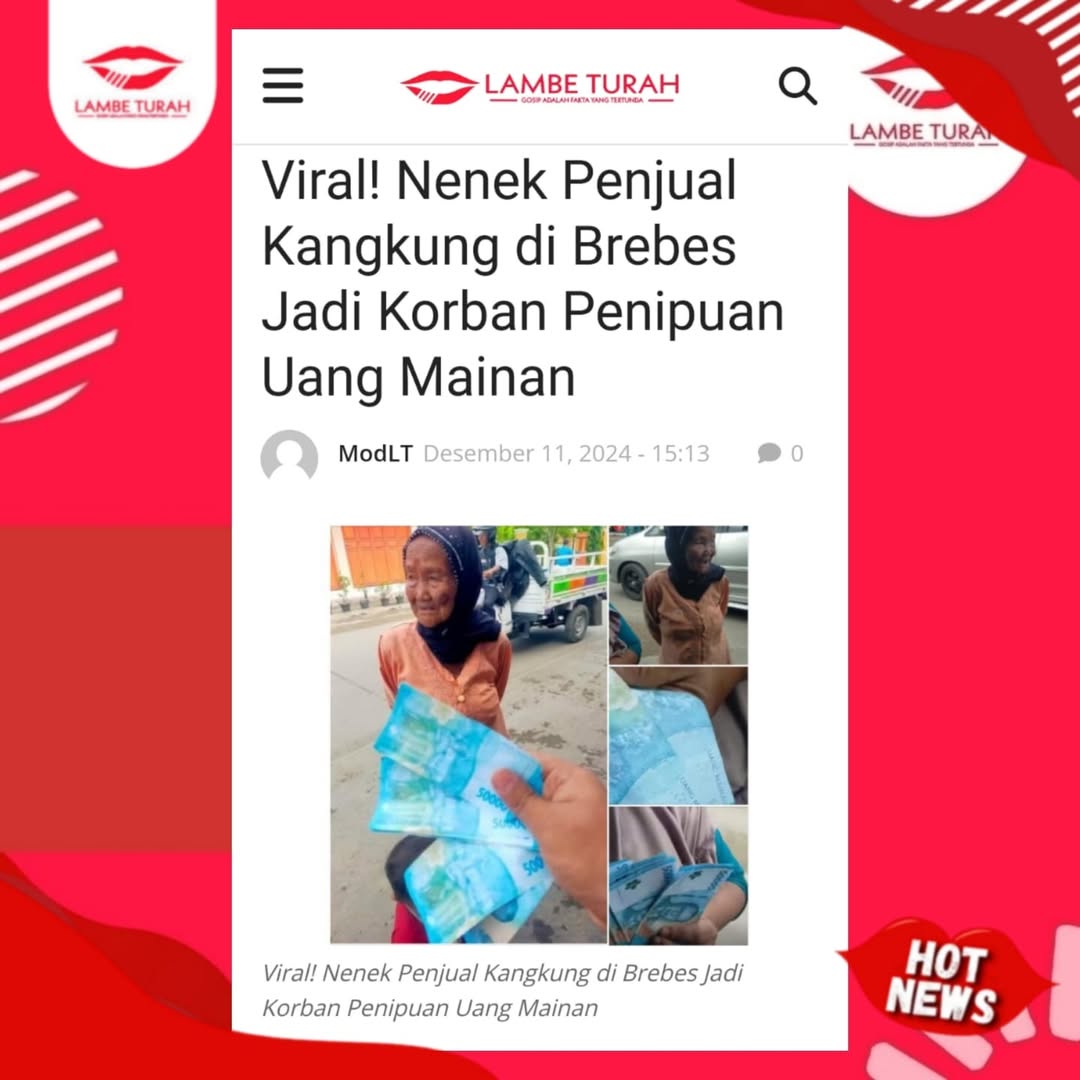 Mengerikan Nenek Di Tipu 150 ribu